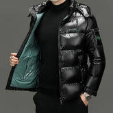 Glossy Men's Thickened Warm-keeping And Cold-proof Casual Cotton-padded Jacket
